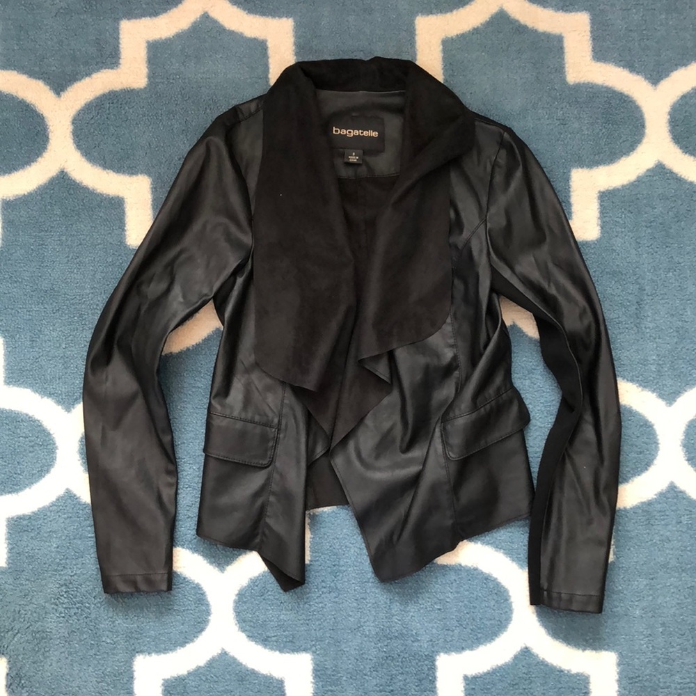 Faux leather jacket